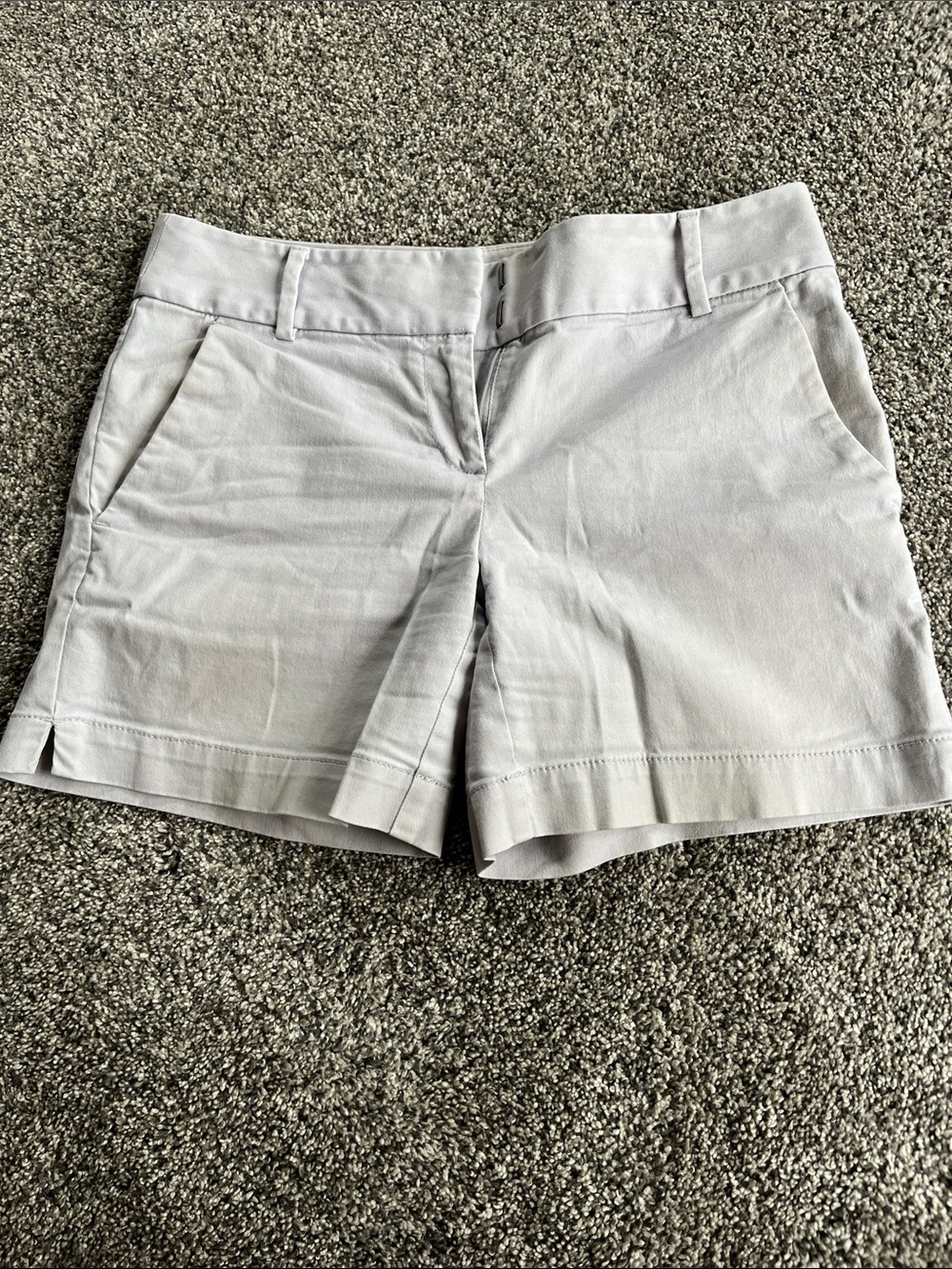 LOFT Light Gray Tailored Shorts